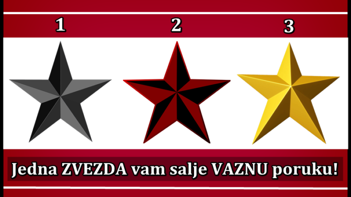 Odaberi ZVEZDU i SAZNAJ kakvu ti ona poruku salje, i sta ona kaze da te OCEKUJE U LJUBAVI!